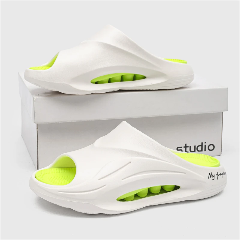 厚底运动透气夏天室内户外时尚椰子凉鞋沙滩篮球运动拖鞋男式防滑