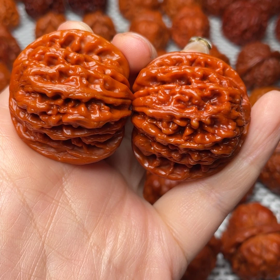 桃核吊坠文玩核桃 手把件 四座楼 39