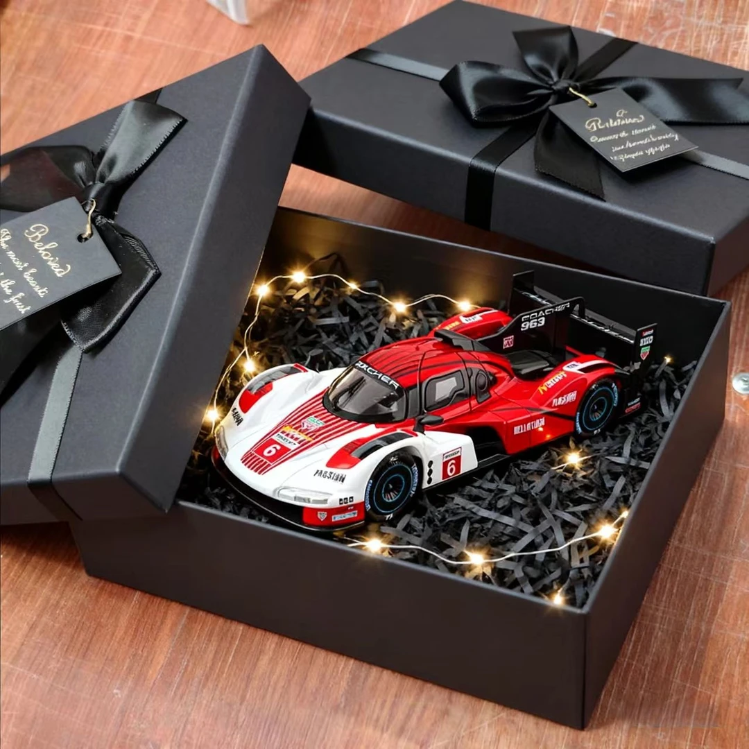 超大号保时捷963赛车模仿真合金勒芒跑车模型男孩回力潮玩摆件礼
