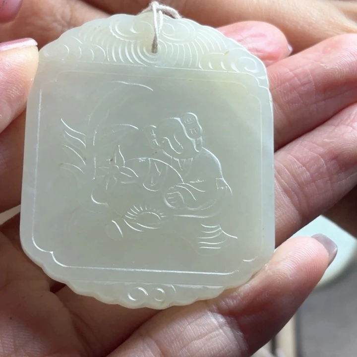 和田玉挂件未镶嵌蓝**生