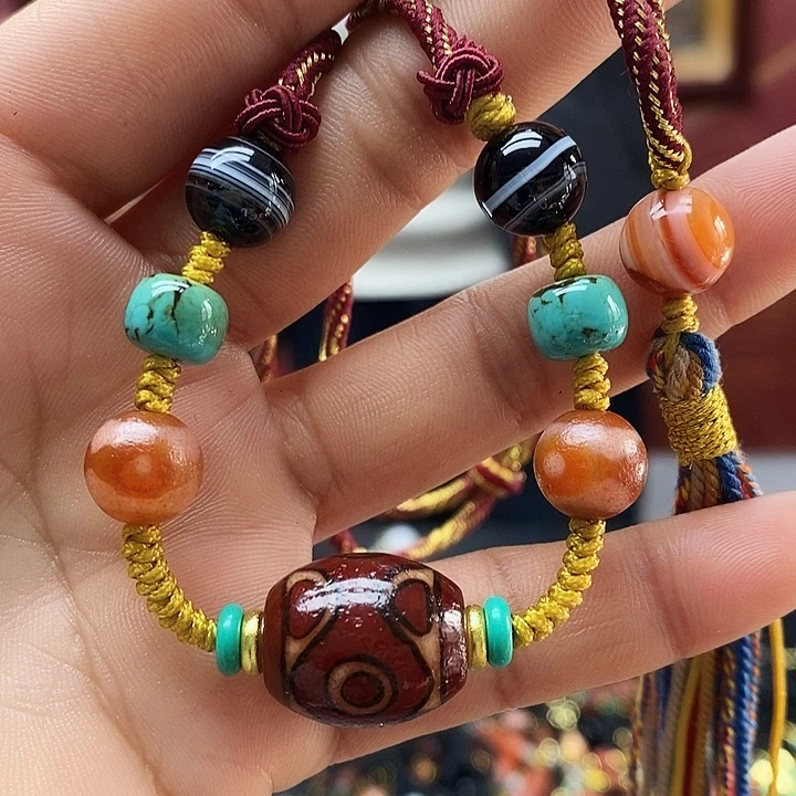 玛瑙/玉髓合金颈饰