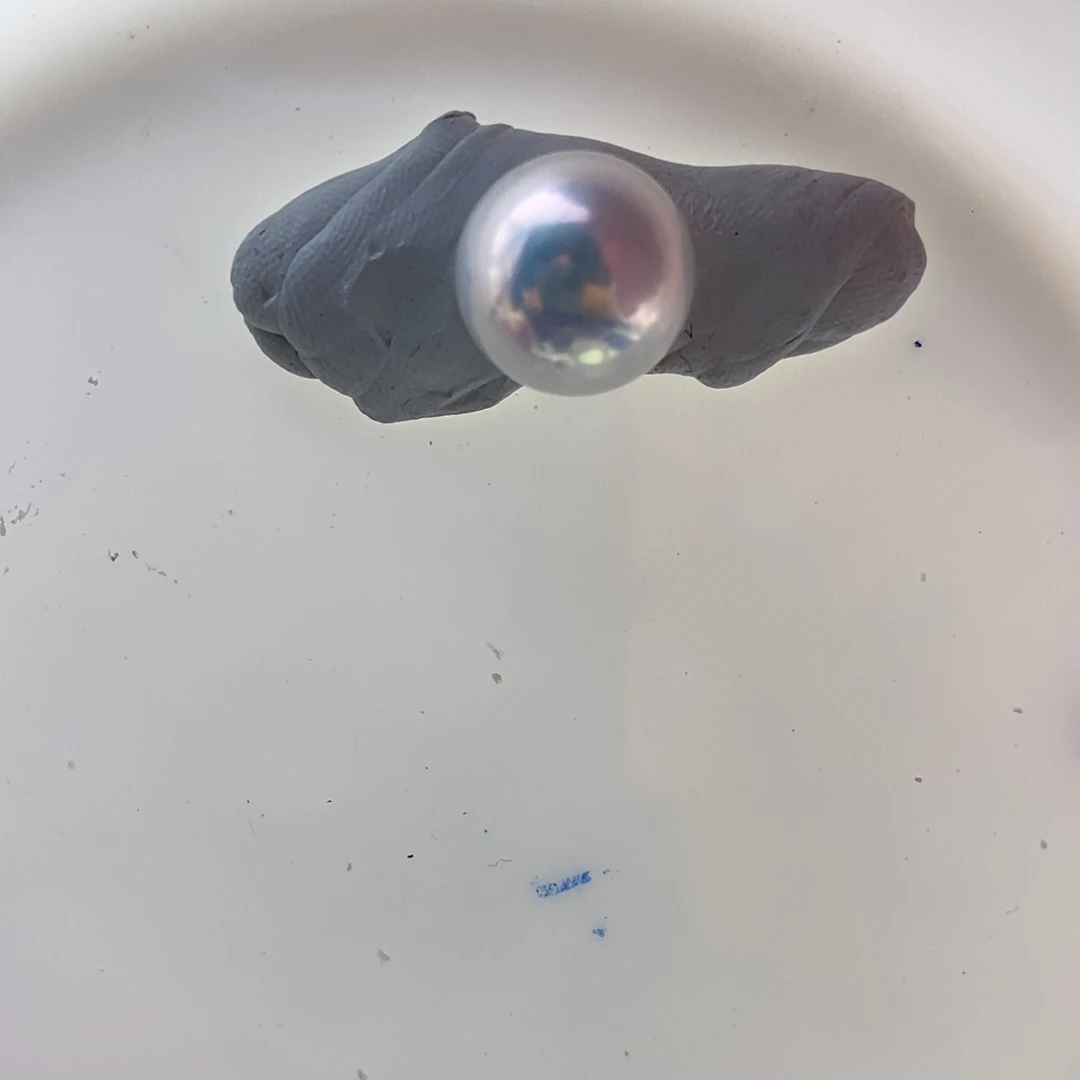 银S925镶嵌耳饰淡水珍珠