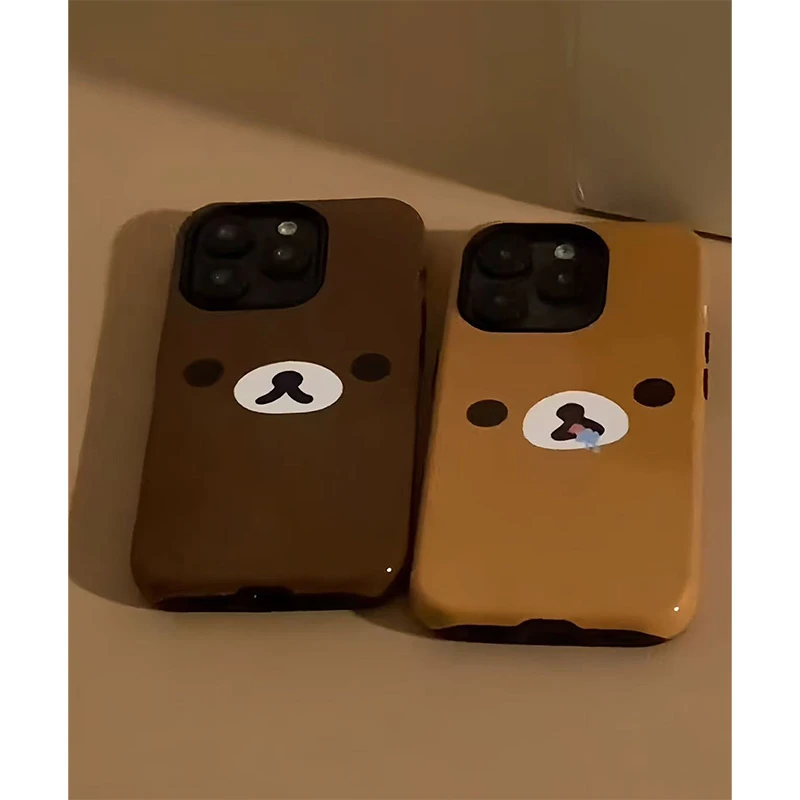 可爱轻松睡觉熊适用iPhone17手机壳苹果15华为vivo小米13oppo潮11