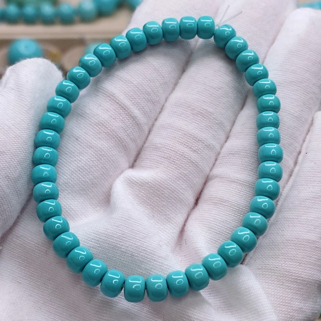 绿松石未镶嵌珠宝奇石5.2mm