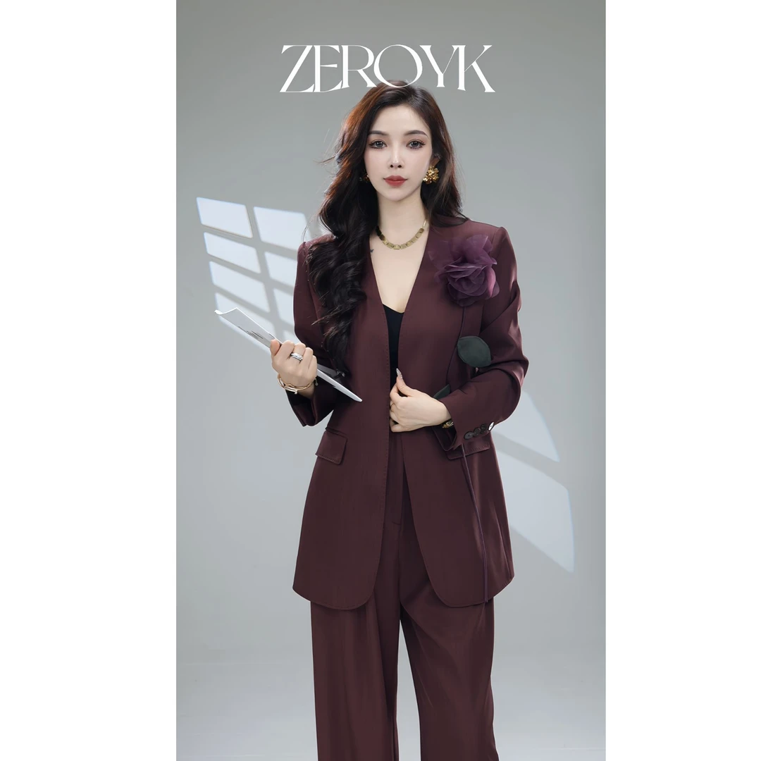 ZEROYK【翎蔻】深圳南油极简风气质轻奢优雅出勤职业设计师套装