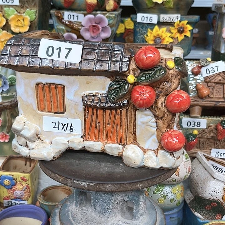 紫砂花盆粗陶材质多肉花盆