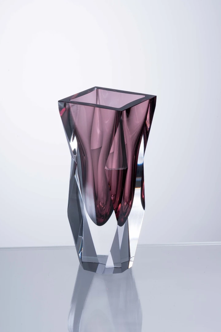 安桔东方美学【艺术花器】新中式茶具纯手工极简送礼水晶琉璃摆件