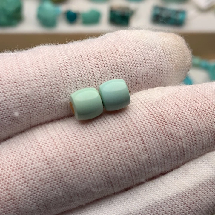 绿松石未镶嵌珠宝奇石6.7mm