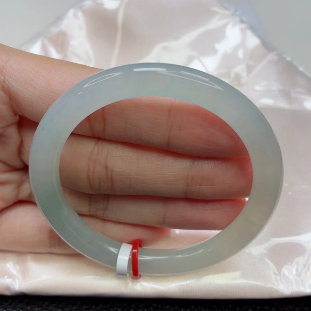 翡翠未镶嵌手镯老坑51圈冰胶透亮莹光棒018