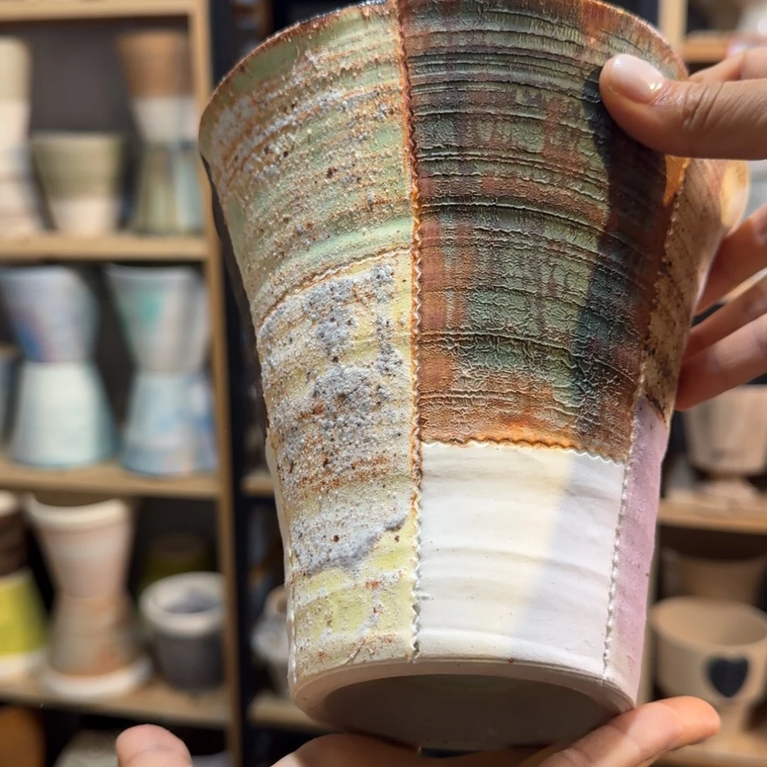 慢***宙景德镇桌面陶瓷花盆