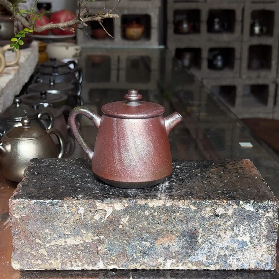 建水紫陶紫泥柴烧茶具