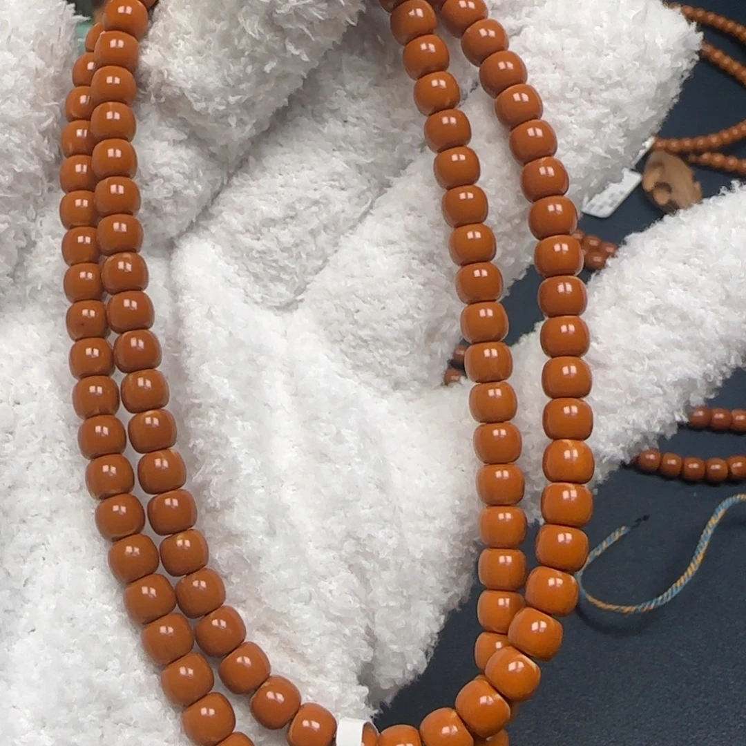 橄榄核手串老挝长串极限弧三花6.2mm