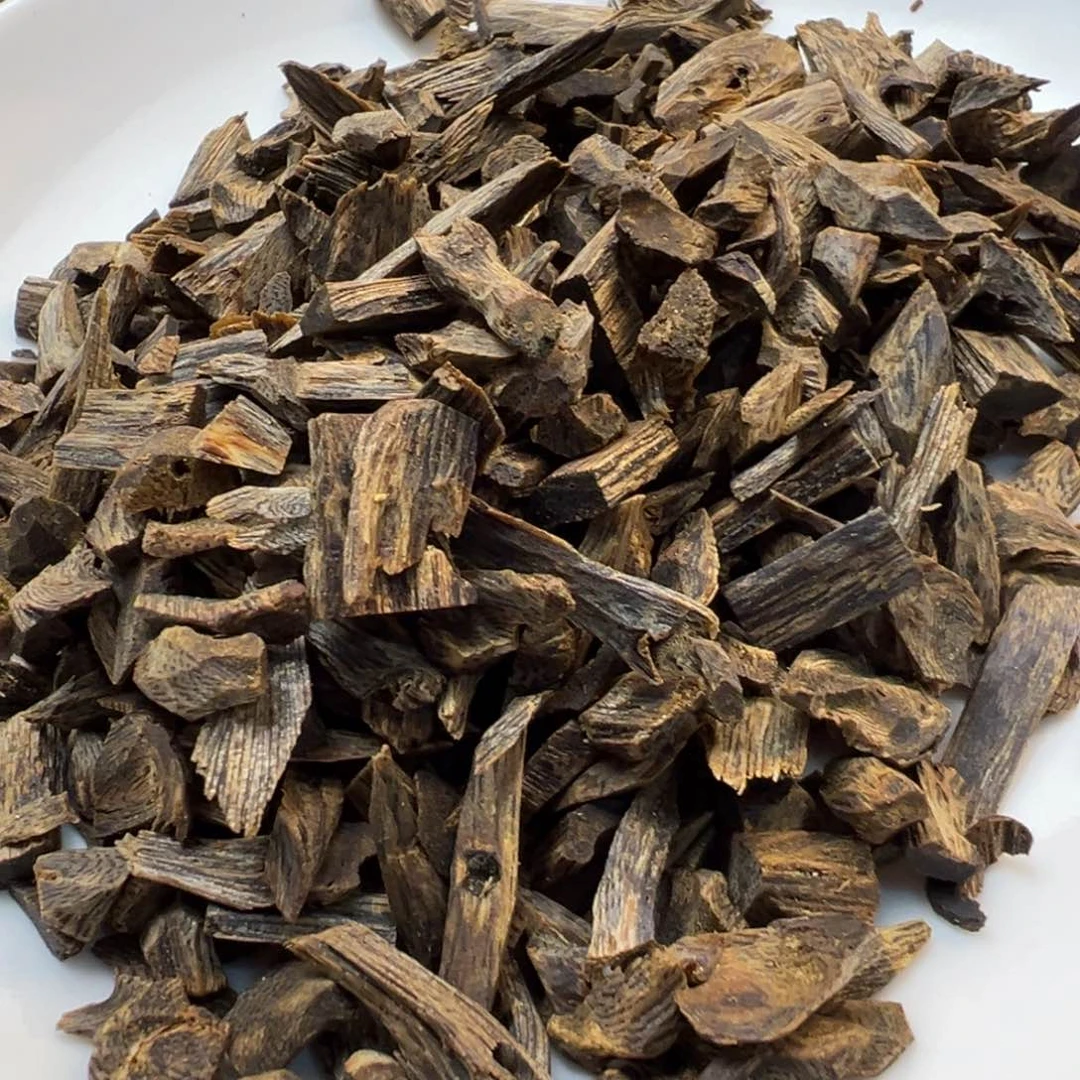 沉香木手把件棋楠张勺子沉水树丁熏香料20克