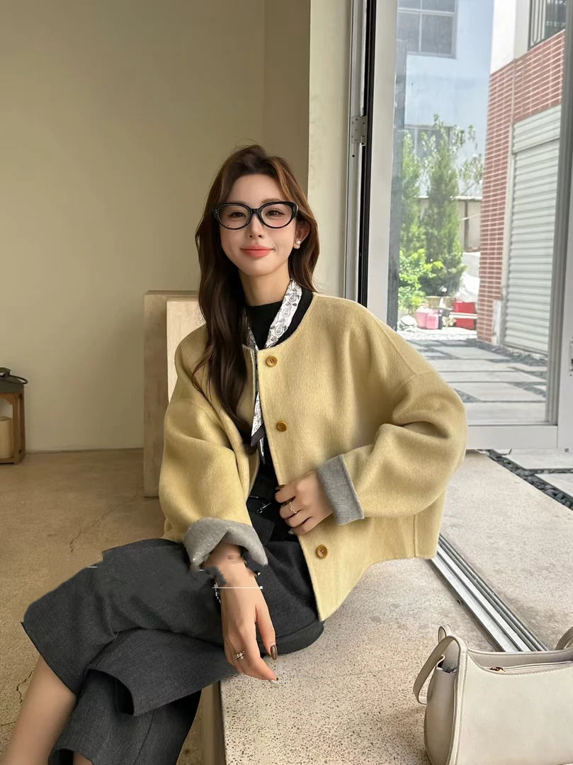 【骆小姐私服】高级感气质短外套2025秋新款通勤风百搭显瘦外套上衣