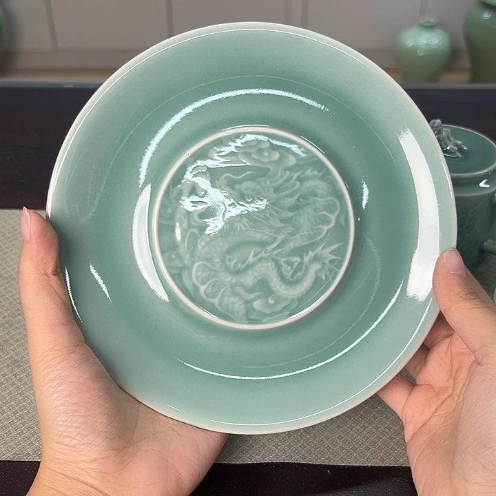 龙泉云间青瓷小米茶器