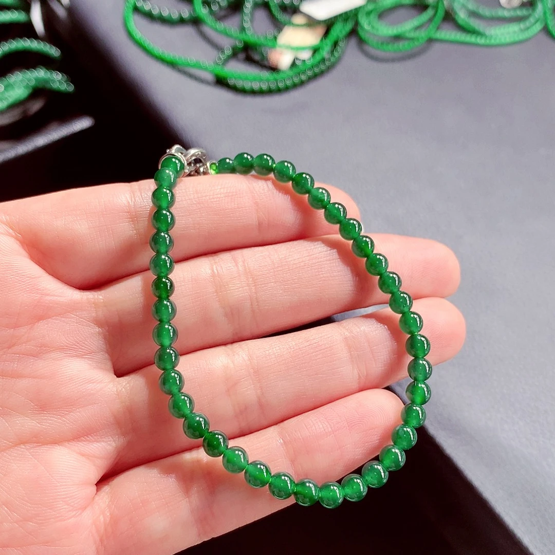 翡翠未镶嵌毛衣链