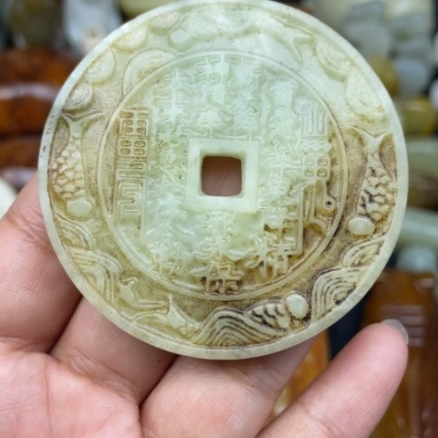 未镶嵌蛇纹石玉颈饰57