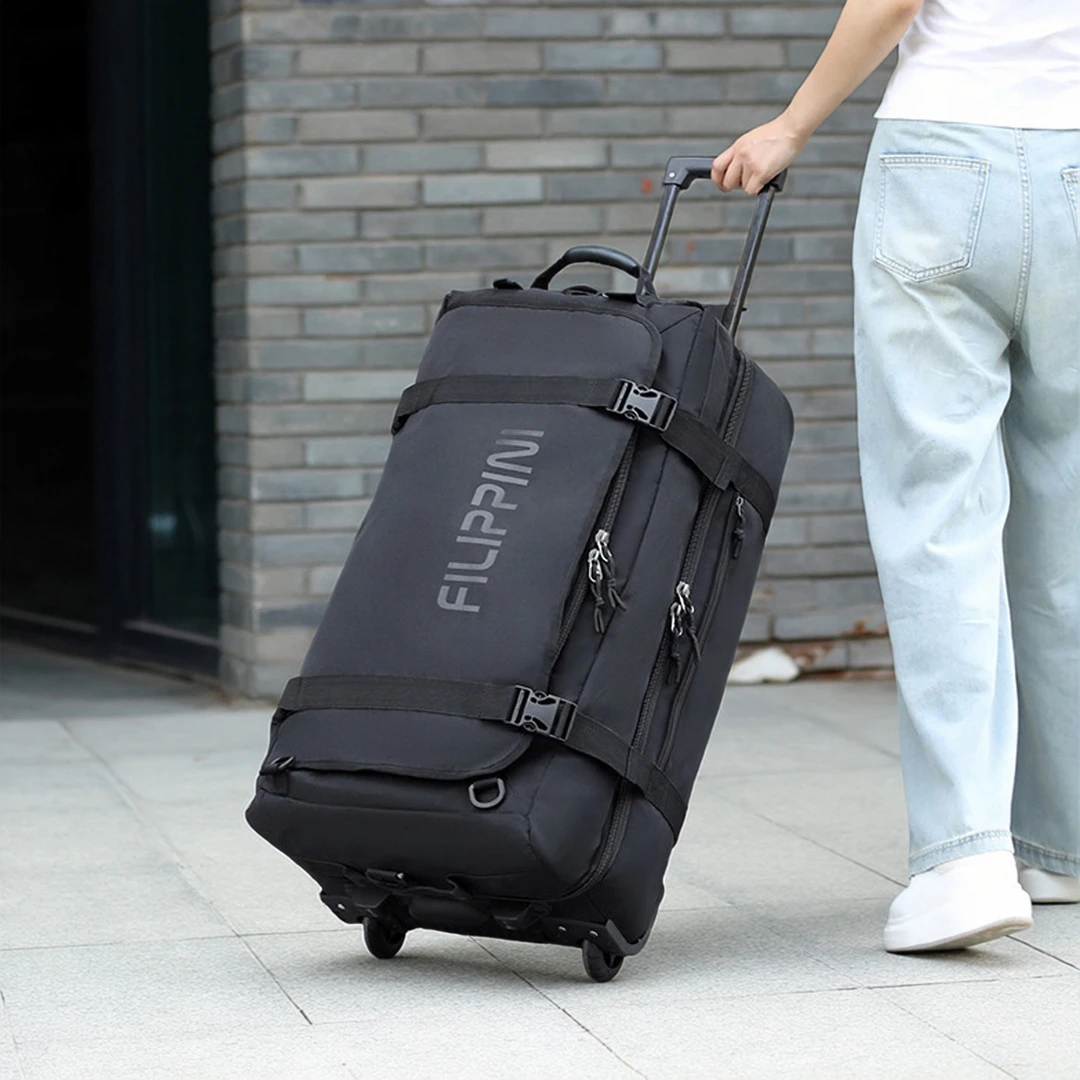 拉杆旅行包大容量学生专用住校生行李包双肩外出打工大学生行李箱