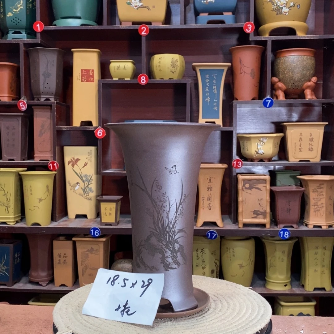 紫砂花盆紫砂花盆