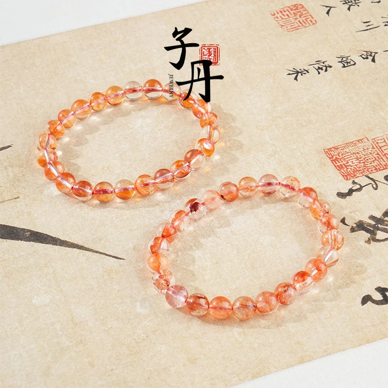 【小乔】 锦鲤红胶花手串7mm（多样性发/发一串）C5-474