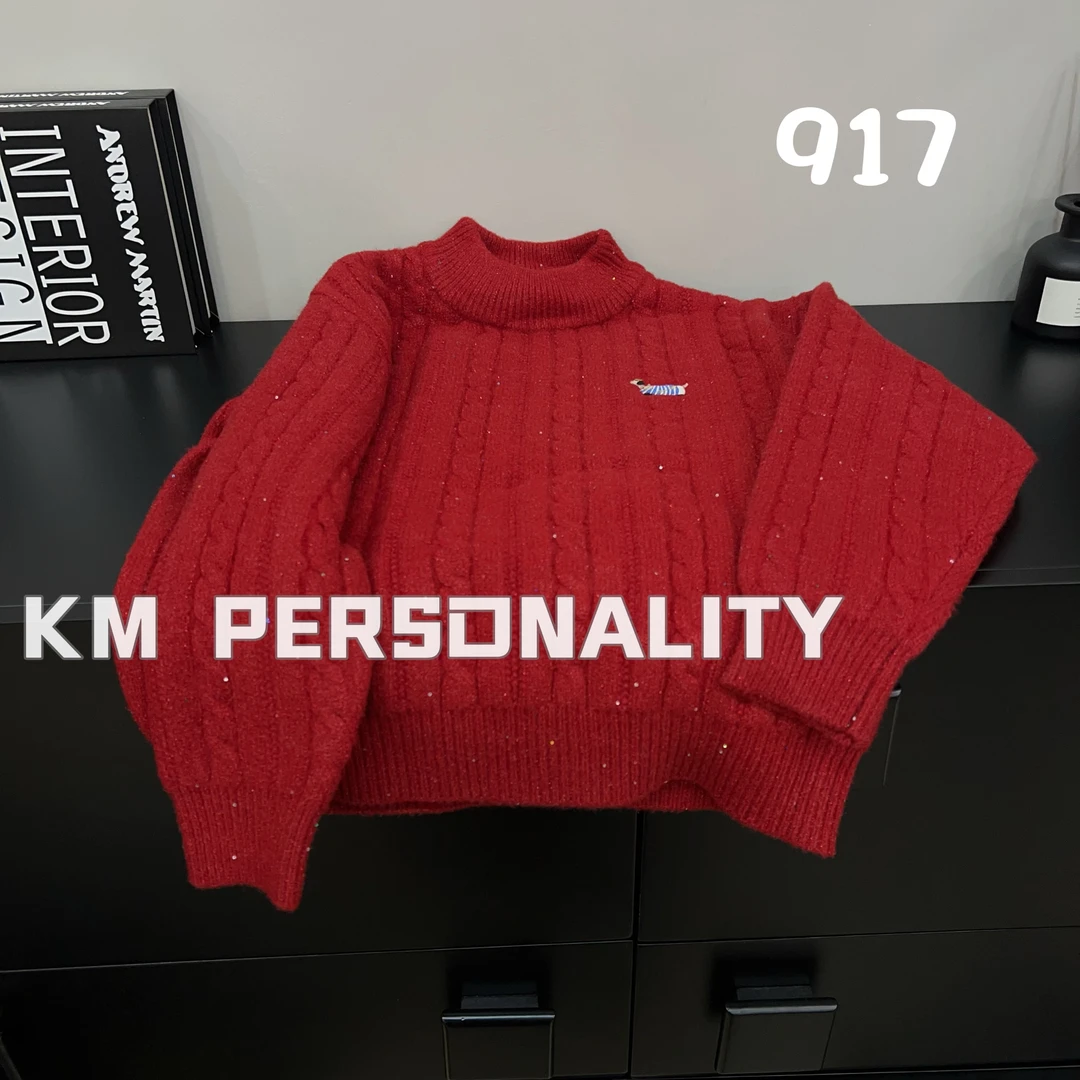 KM PERSONALITY 2024 新款冬季儿童韩版毛衣 917