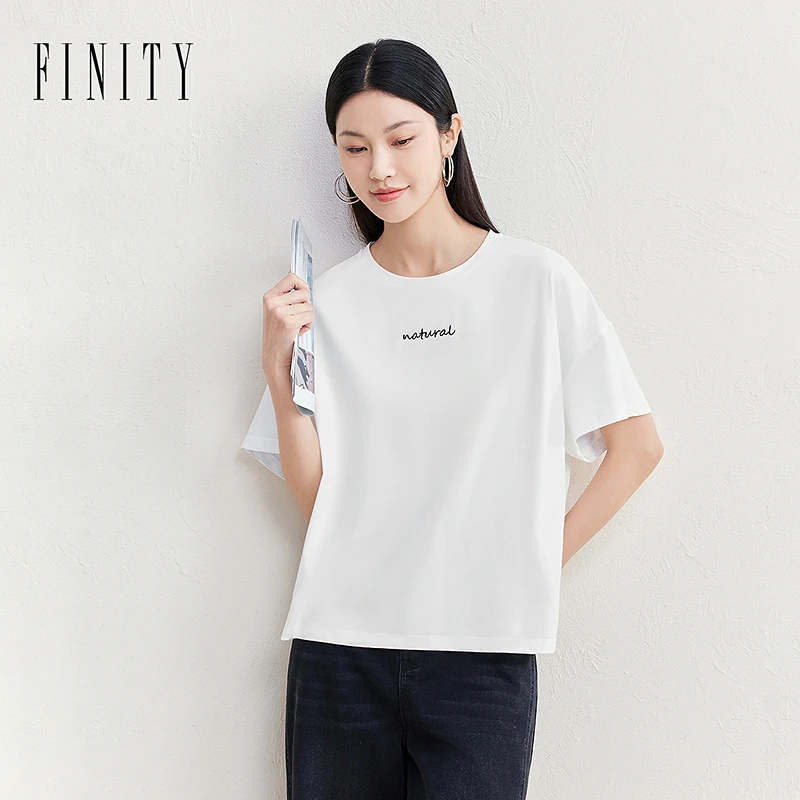 【粉丝专享】FINITY T运动时尚休闲夏季简约宽松圆领 F21Y4C26U1