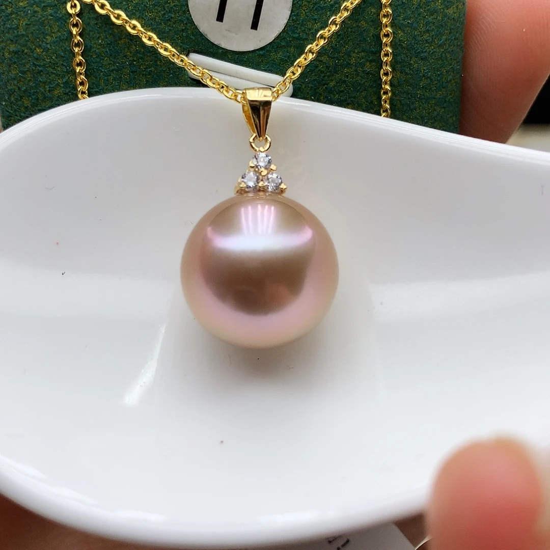 吊坠(赠链)银S925镶嵌淡水珍珠