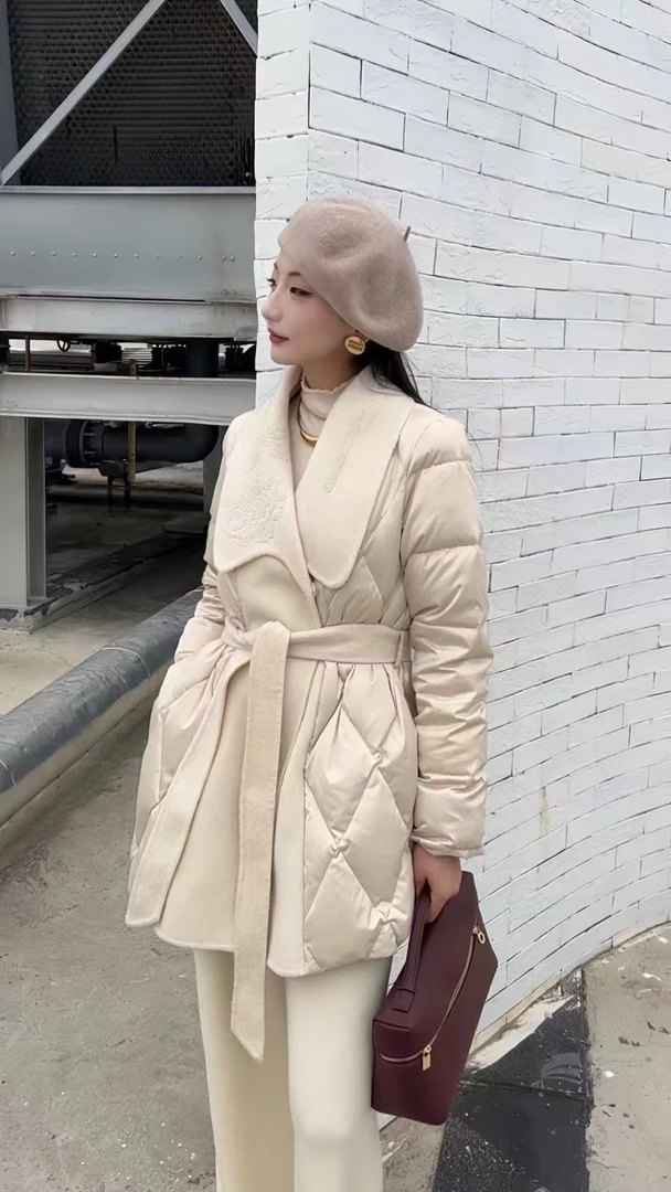 古欧新品羽绒服小香加厚6003