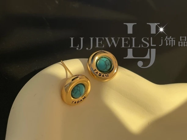 铜合金耳饰 铜合金耳饰复古小众民族风气质百搭耳钉