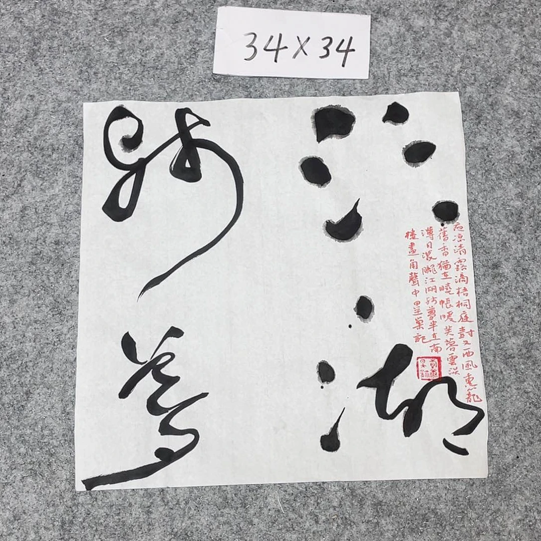 书法清华美院韩康昊34×34