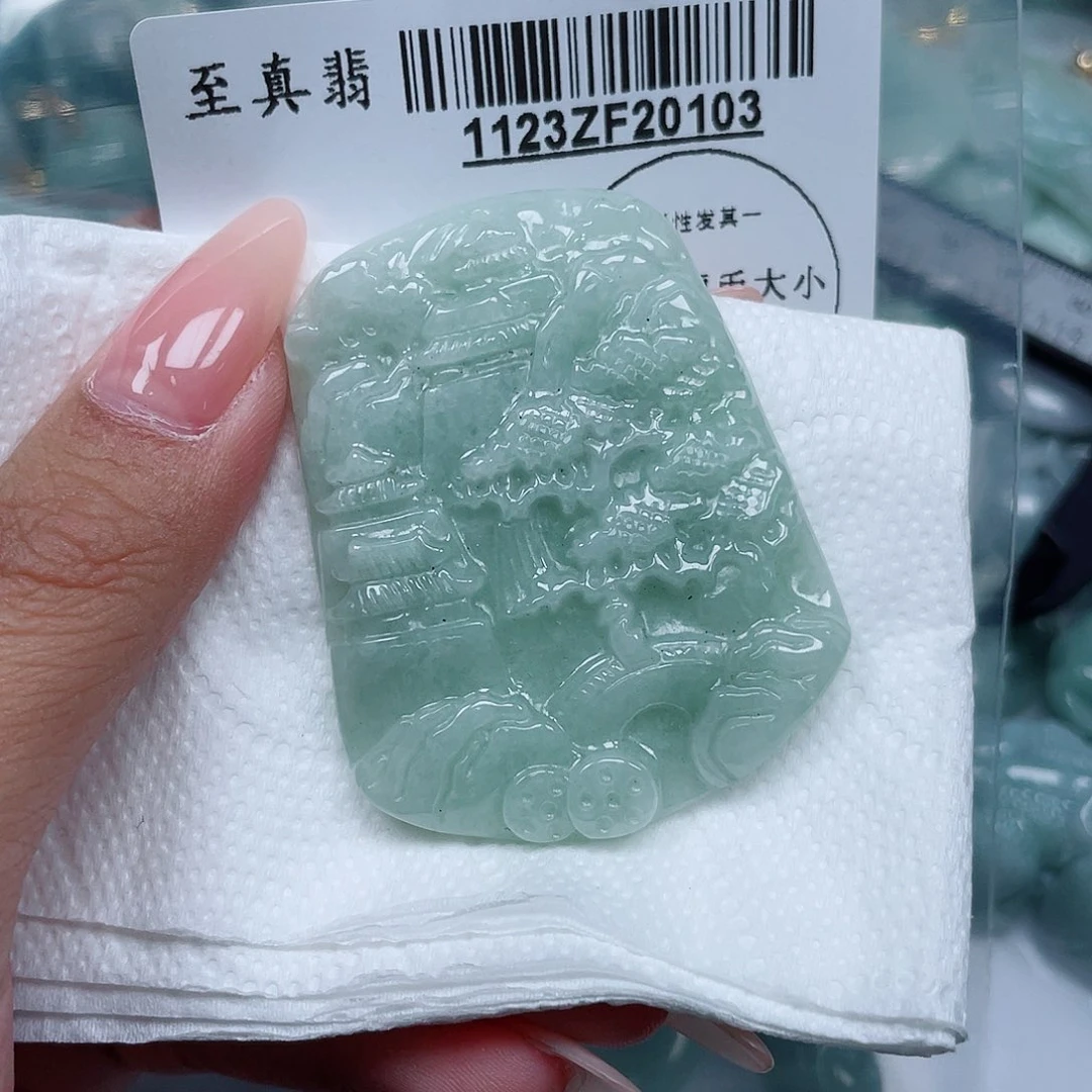 翡翠未镶嵌吊坠(不含链)