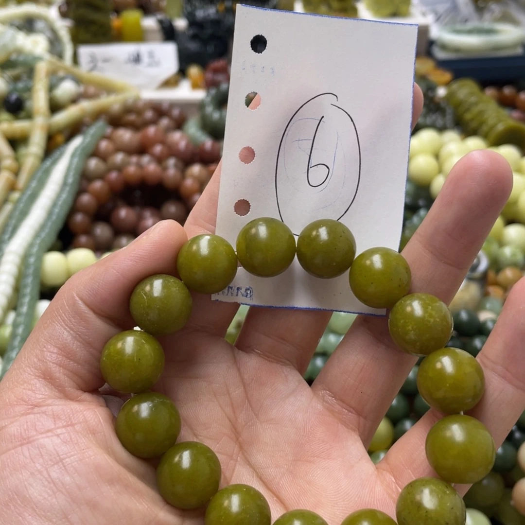 蛇纹石玉手链未镶嵌