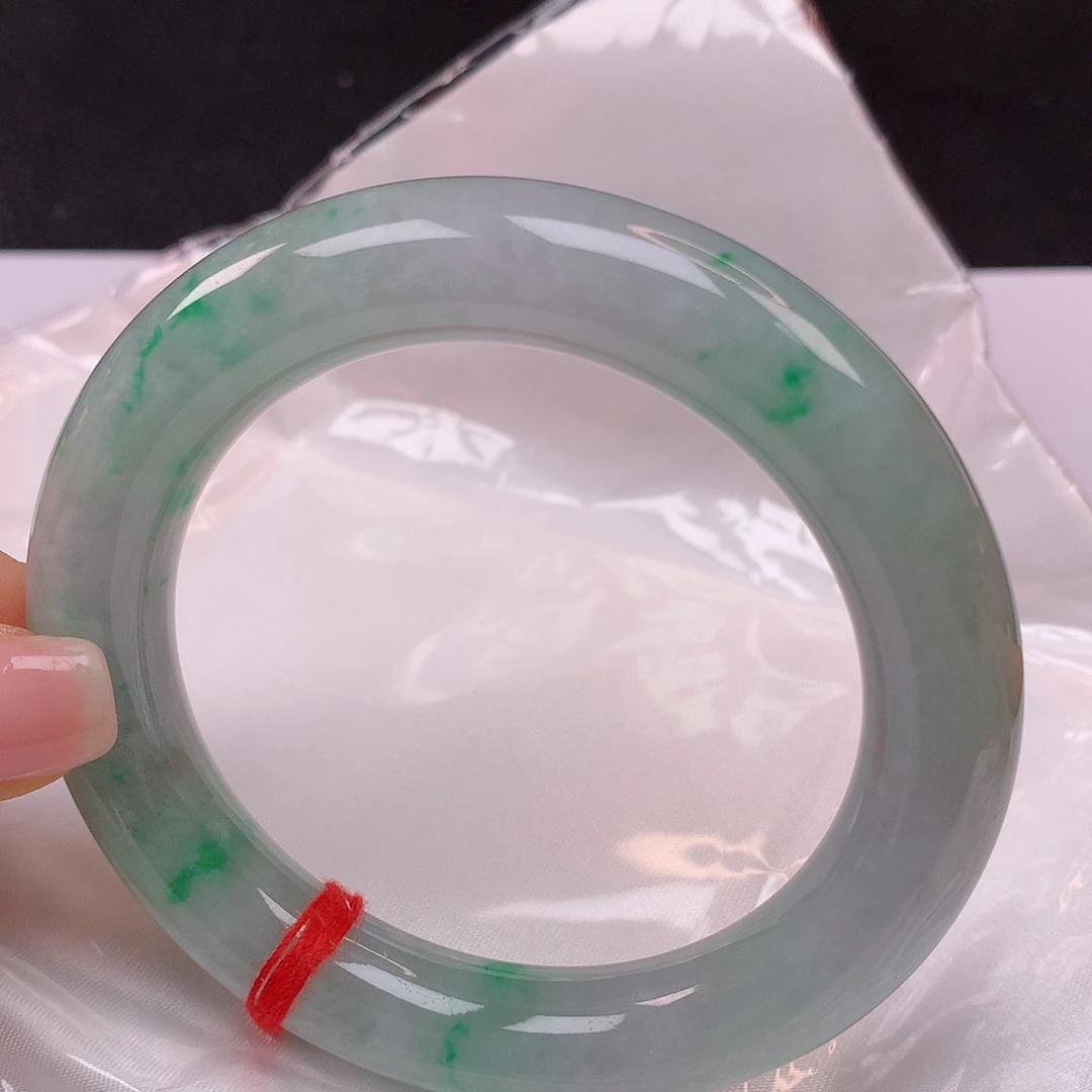【闪购商品】未镶嵌手镯翡翠56圆条手镯