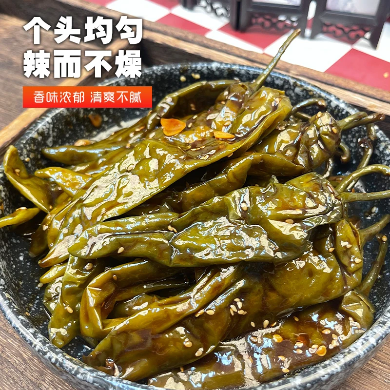 油焖酱辣椒东北下饭菜小咸菜酱辣椒农家