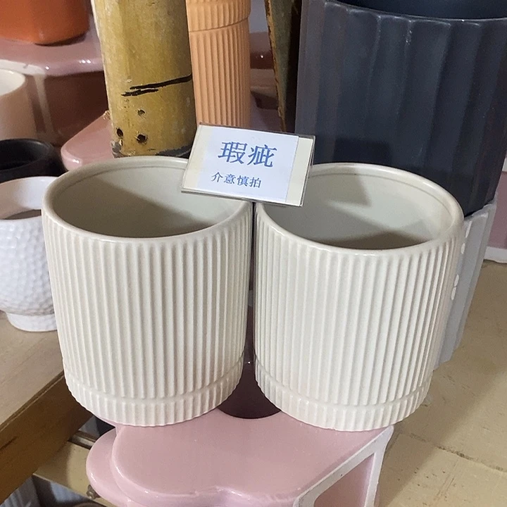 紫砂花盆多肉植物盆瑕疵有孔