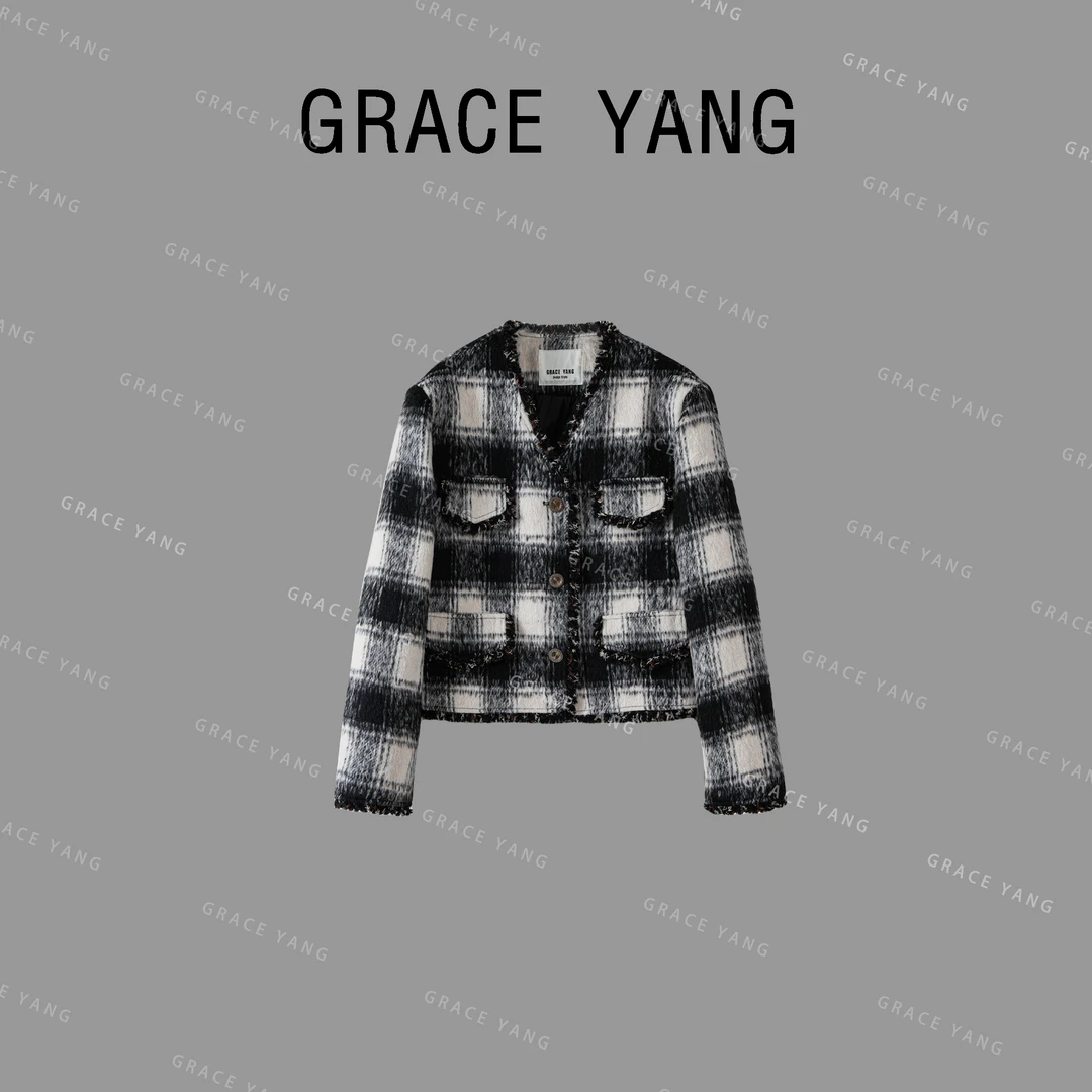 格纹剧场｜高级感小香鹅气质贵气秋冬外套