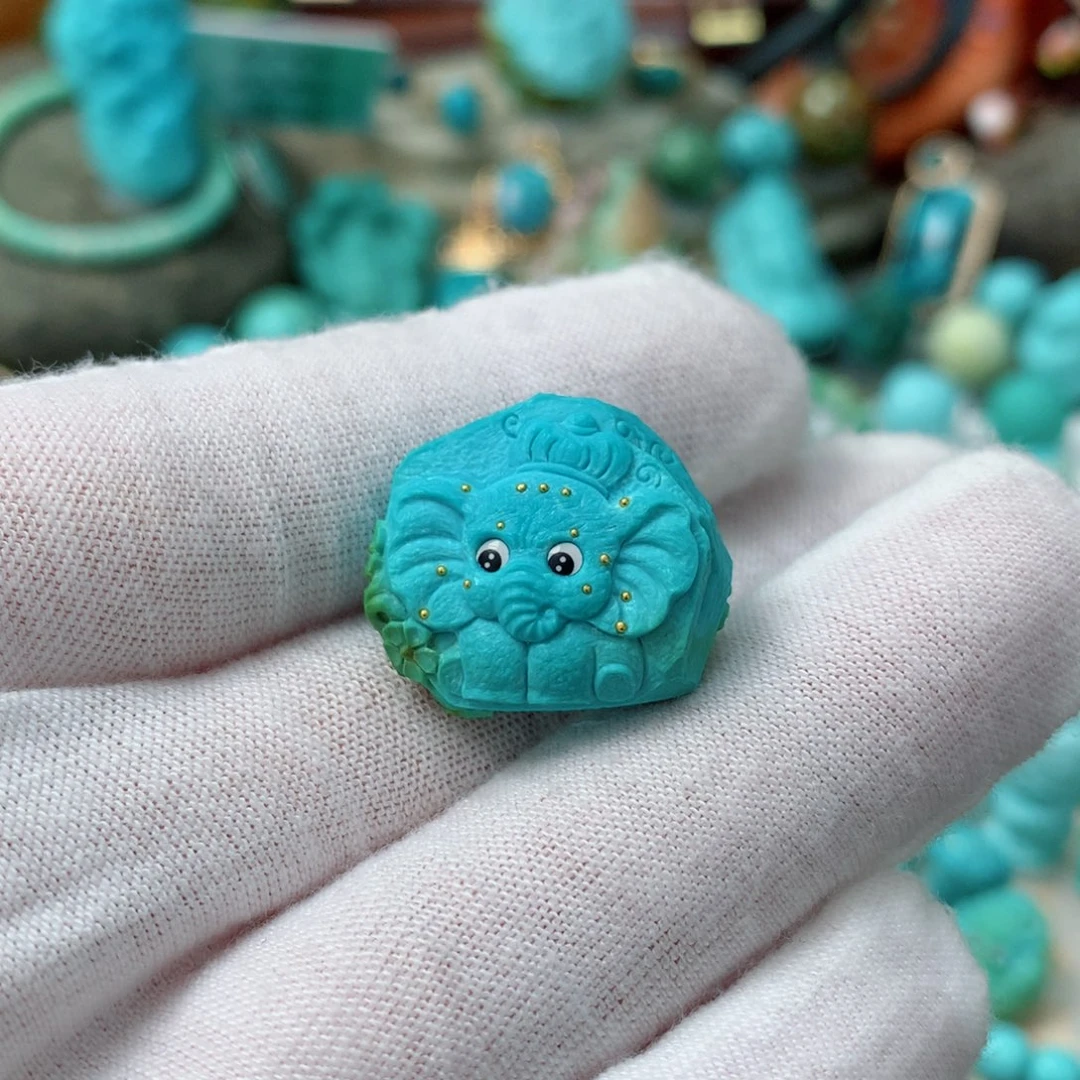 绿松石珠宝奇石未镶嵌