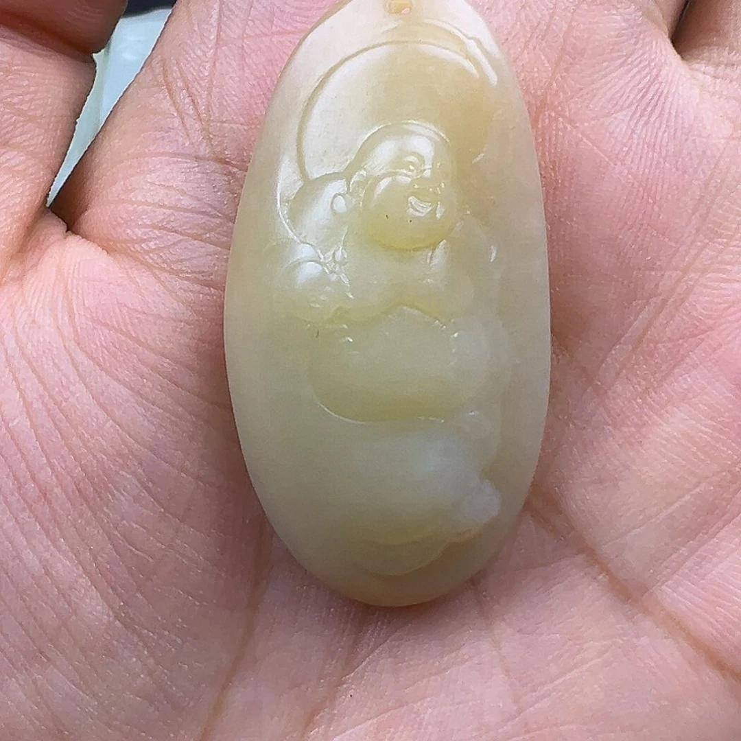 @***@和田玉未镶嵌颈饰