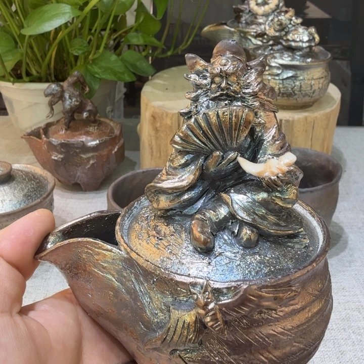 陶盘柴烧福利心哦多多