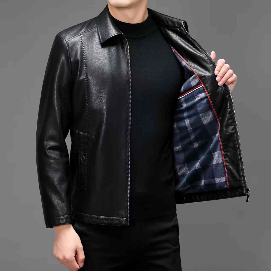 休闲商务春秋季单皮夹克外套（2589）