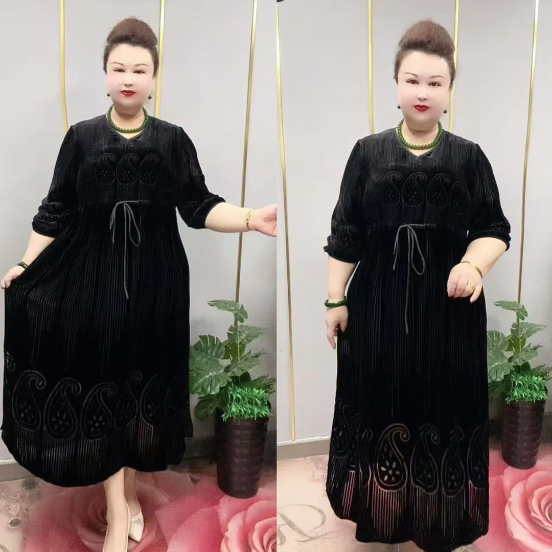 50819款时尚百搭大码连衣裙