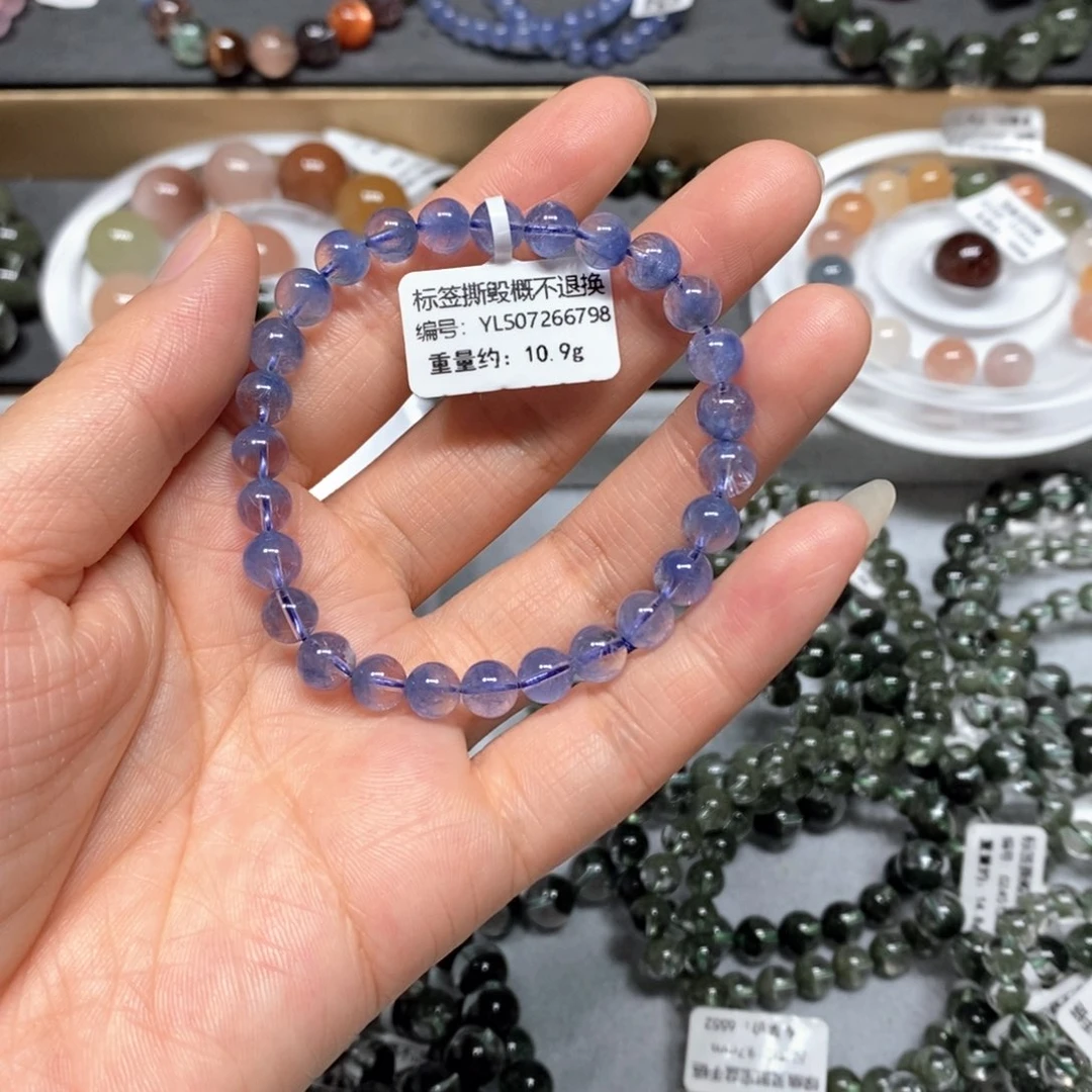 水晶手链未镶嵌蓝发晶