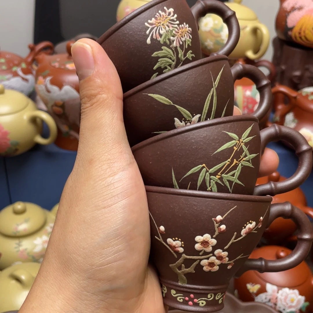 紫砂茶杯紫砂主人杯100cc