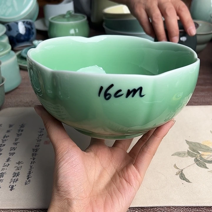 龙泉云间青瓷小米茶器