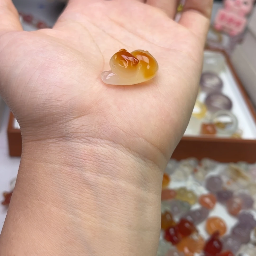 玛瑙/玉髓合金戒指趴趴猫