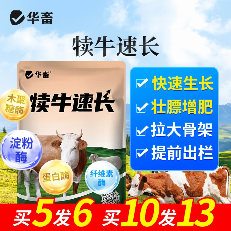 【拍10发13】犊牛速长快长育肥牛羊催肥拉骨架兽用饲料添加剂Z