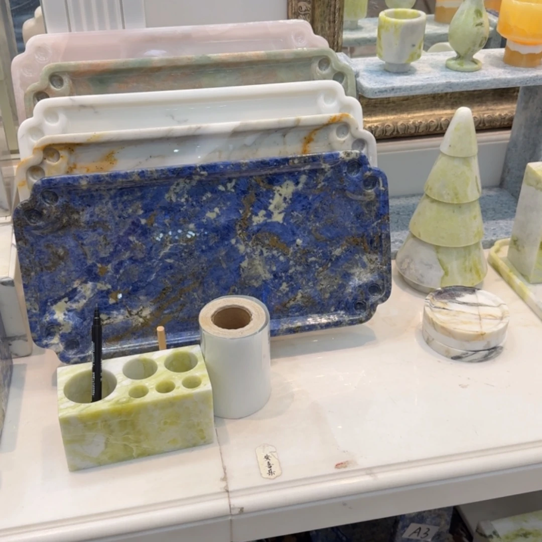 石材天然奢石托盘