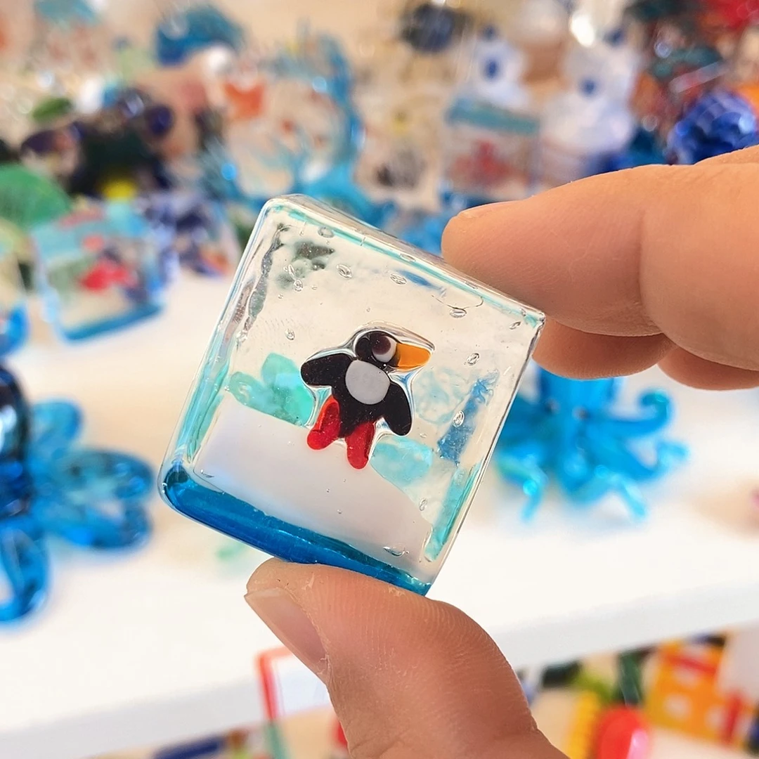 琉璃手工艺品企鹅