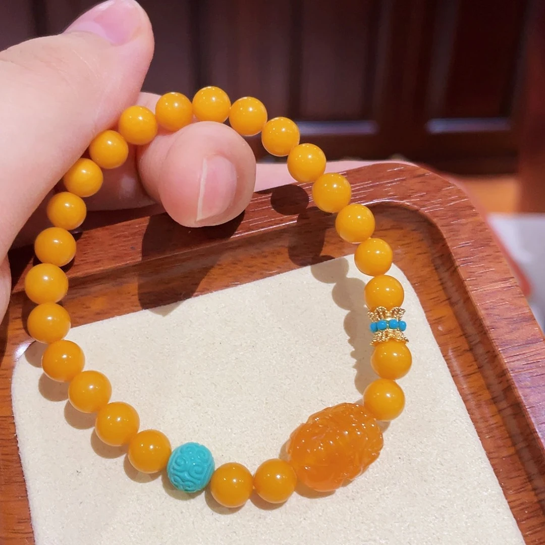 蜜蜡手链未镶嵌手串