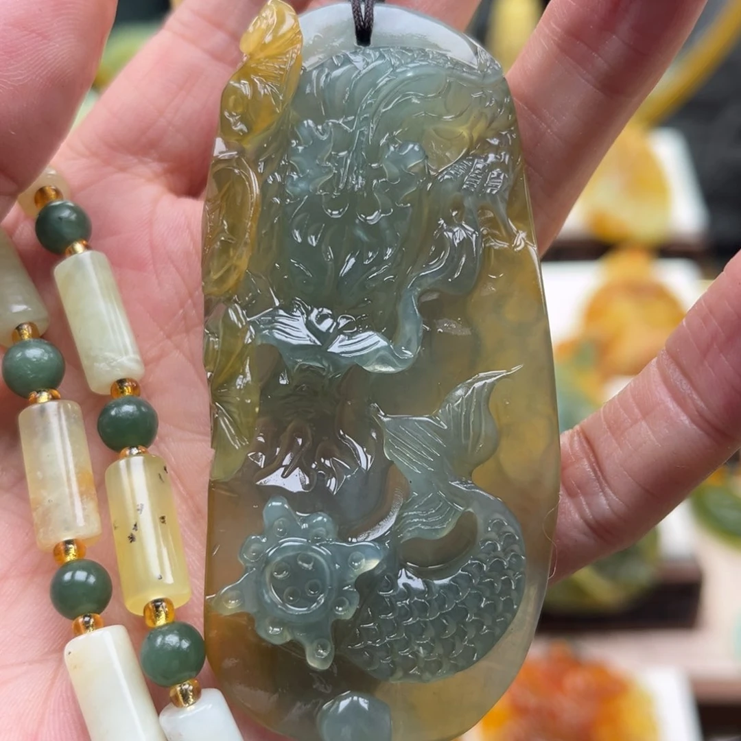 岫玉未镶嵌挂件挂件